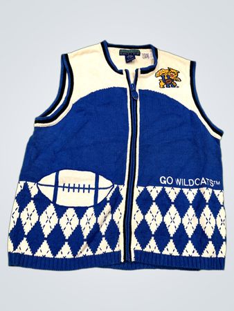 Collegiate Kentucky Wildcats 'Go Wildcats' Sweater Vest