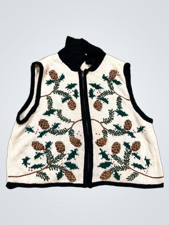 Bechamel Women's Pinecone and Holly Strickweste