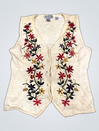 Crystal Kobe Damen Floral Strickwesten