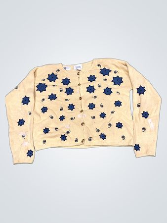 Christopher & Banks Damen Gelber Stern Cardi