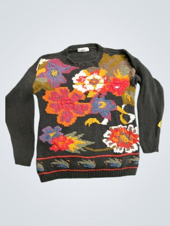 CRYSTAL-KOBE Floral Strickpullover