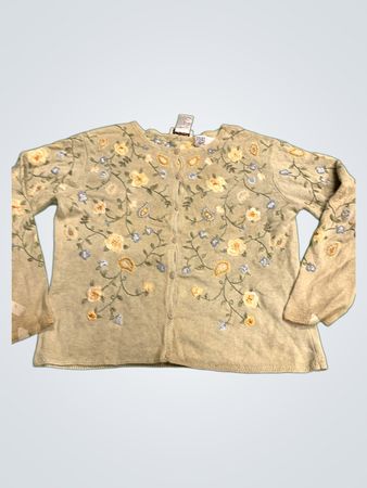 Talbots Damen Petite Bestickter Cardigan