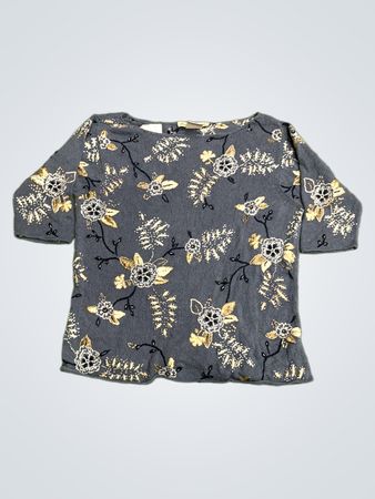 David Brooks Damen Floral Besticktes Strickoberteil