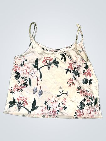 Vintage Vanguard Blumenmuster Satin-Top