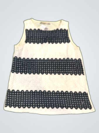 Sfera Weiß und Blau Gestreiftes Trägershirt