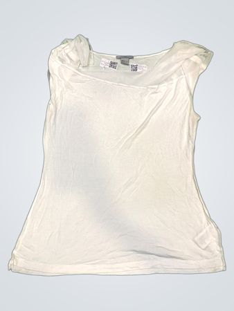 H&M Weißes Ärmelloses Top