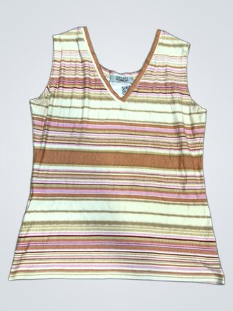 CHANAVEE Gestreiftes V-Ausschnitt Tanktop