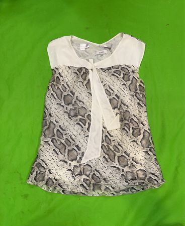 BESSINI ärmelloses Top mit Schlangenprint und Schleifendetail