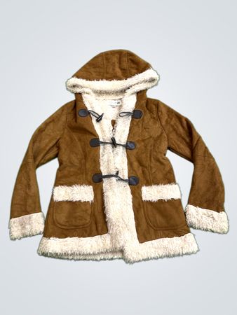 Forever 21 Faux Suede Duffle Coat