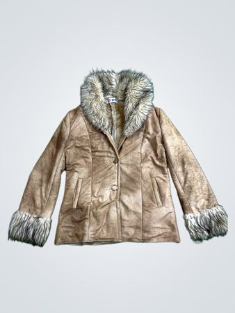 Women's Faux Fur Trimmed Jacket