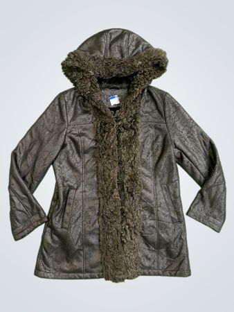 Donna Salyers' Fabulous Furs 100% Faux Fur Hooded Jacket