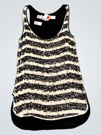 Mango Pailletten Tanktop
