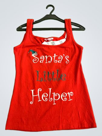 Santa's Little Helper Tank Top