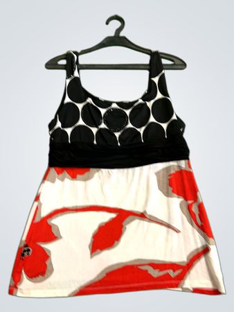 FUEGO WOMAN ärmelloses Top mit Blumen- und Punkteprint