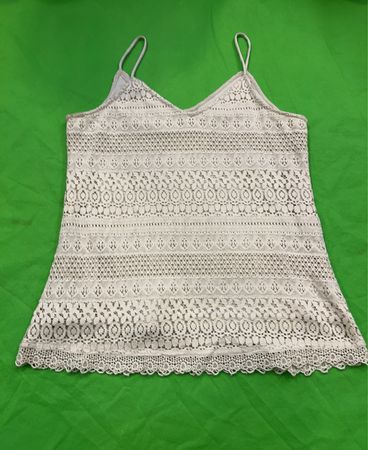 Weiße Spitzen-Camisole