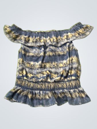 Cache Cache Off-the-Shoulder Smocked Top