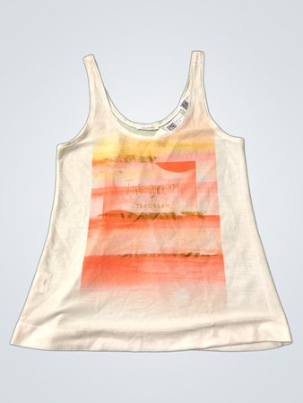 Promod Weißes Grafisches Tanktop