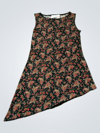 Cache Cache Paisley Print Asymmetrisches Kleid