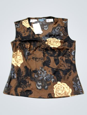 Fashion Street Ärmelloses Blumenoberteil