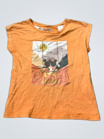 Oranges Mickey und Freunde T-Shirt