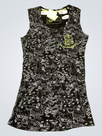 Clockhouse Grafisches Druck ärmelloses Mini-Kleid
