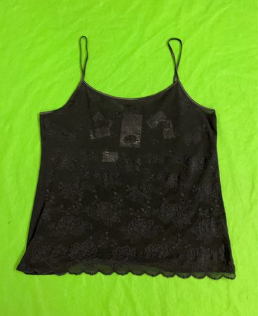 Schwarzes Spitzen-Camisole