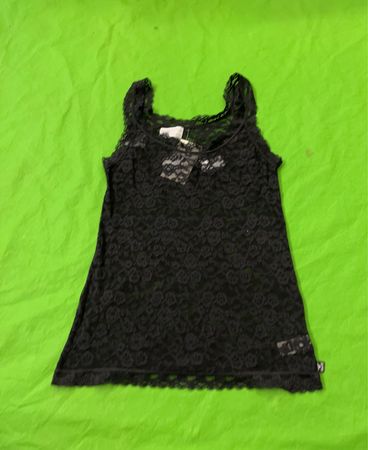 Like It! Schwarzes Spitzen-Top