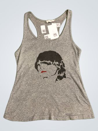 Blanco Grey Graphic Tank Top