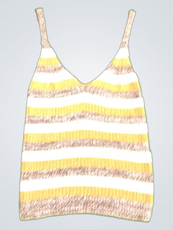 Costes Blau Gestreiftes Strick-Tanktop
