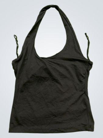 Str Teen Black Halter Top