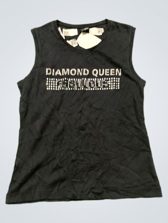 DIAMOND QUEEN Rhinestone Tank Top