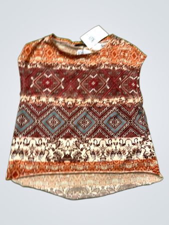 Mimy Mädchen Kurzarm Bedrucktes Top