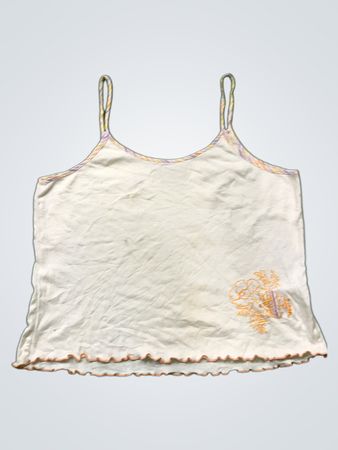 Tout Simplement White Camisole mit Stickerei