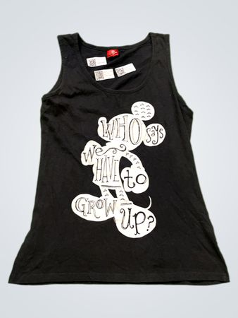 Nastrovje "Wer sagt, dass wir erwachsen werden müssen?" Mickey Mouse Tank Top