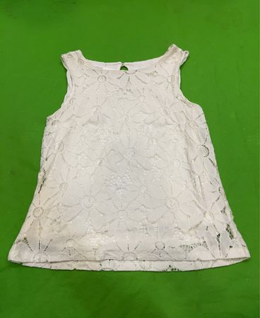 Vintage Vanguard Weißes Spitzenoberteil