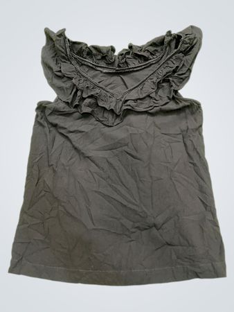AWARE BY VERO MODA Schwarzes Rüschenshirt