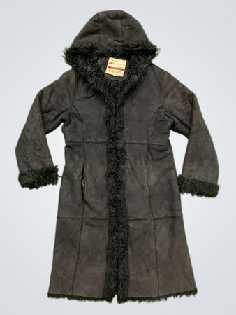 RESERVED Superior Ladies Clothing Black Faux Fur Trim Hooded Coat