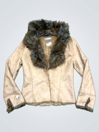 Wallis Faux Fur Trimmed Jacket