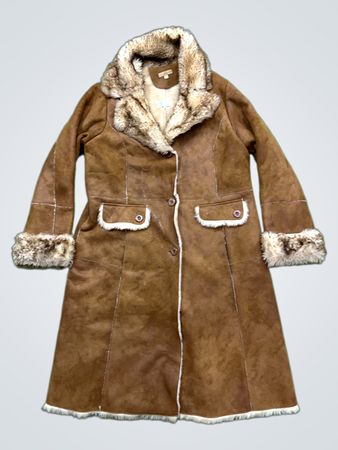 Wilsons Leather Faux Fur Trimmed Coat