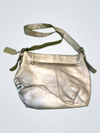 Coach Metallic Leather Shoulder Bag