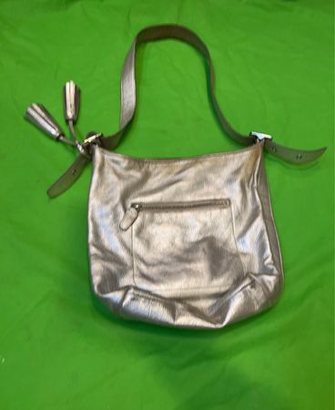 Coach Metallic Leather Shoulder Bag