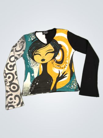 Copeline Long Sleeve Graphic Top