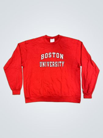 Champion Boston University Authentisches Sportbekleidung Sweatshirt