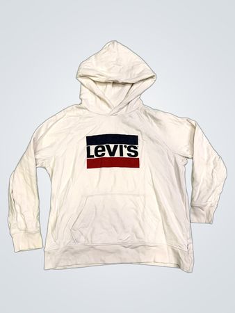Levi's Weiße Kapuzenjacke