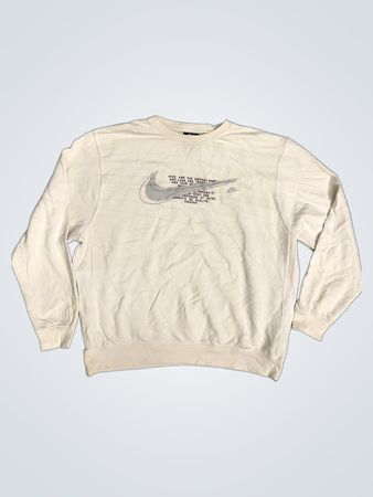 Nike White Crewneck Sweatshirt