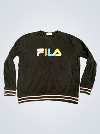Fila Black Langarm Crewneck Sweatshirt