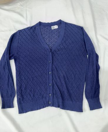 Blauer Cardigan