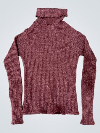 Rippstrick-Turtleneck-Pullover