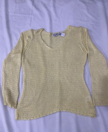 CECILIA CLASSICS Gelbes Strickpullover M(40/42)