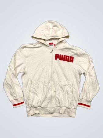 Puma White Full Zip Hoodie